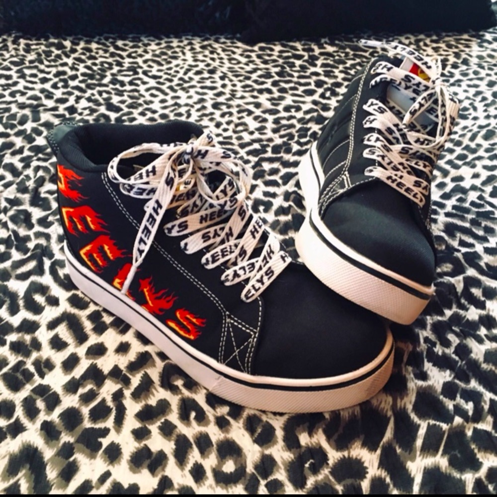 Red and Black Heelys